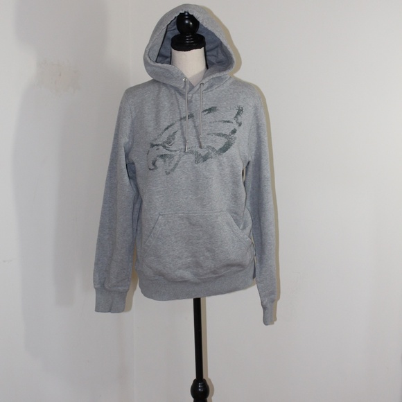 Nike, Philadelphia EAGLES Gray Hoodie with Graphic Design on the front UNISEX - Picture 1 of 7